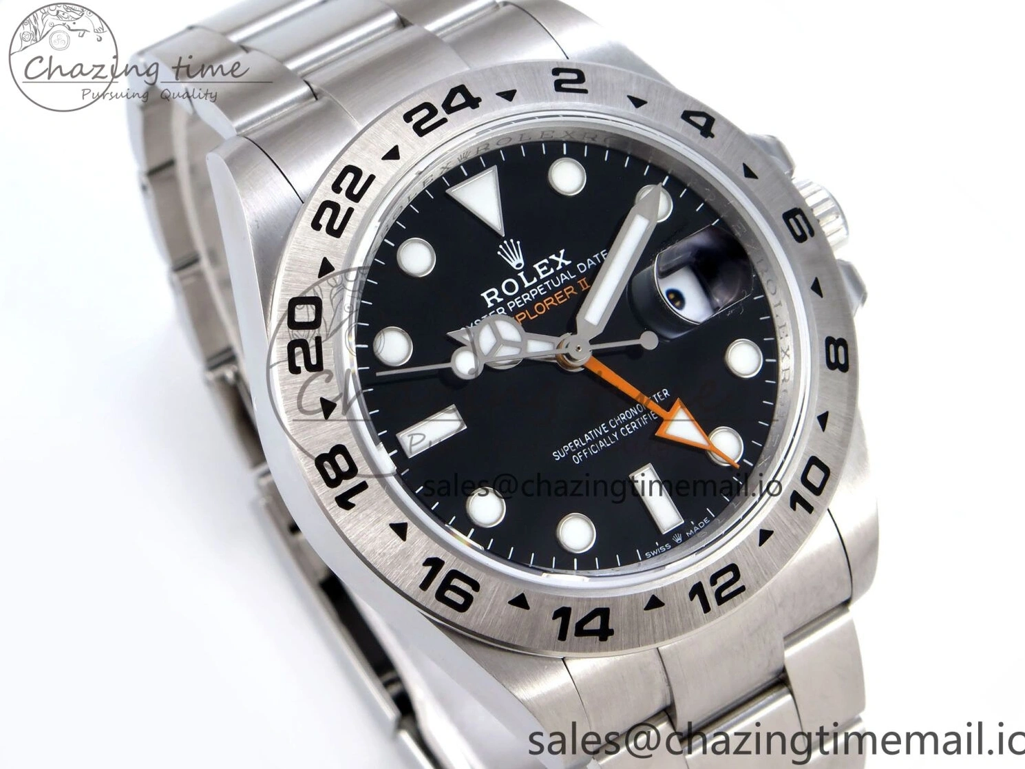 Good Copy Rolex Watches 1:1 Bracelet Explorer 226570 Black Comfortable on Dial CHS Best 906 42mm SH3285-2 904L QF Edition II SS 0120
